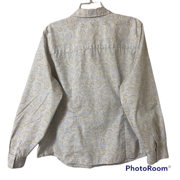 Chico's V Neck Button Down Blouse Size 3 - Picture 2 of 11